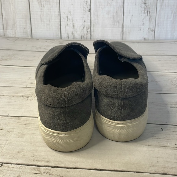 J/Slides NYC Grey Suede Platform Slip On Sneakers - Picture 4 of 10